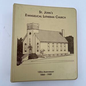 Vintage 1989 Cookbook St Johns Evangelical Lutheran Church 125th Anniversary
